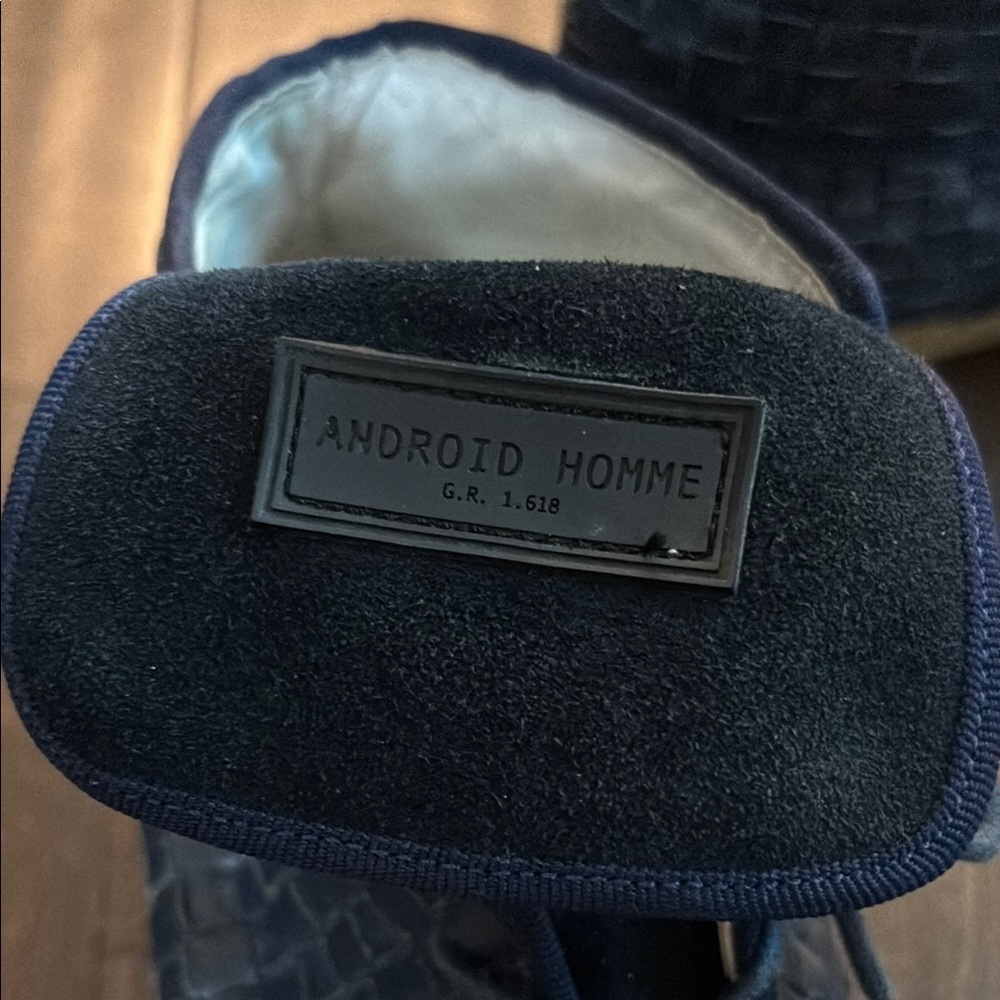 Android HommeBlue Textured Chukka Boots - Picture 4 of 12
